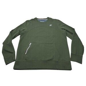 Men's FourLaps x Peloton Rush Crewneck Sweater Size Large Olive Green #1134